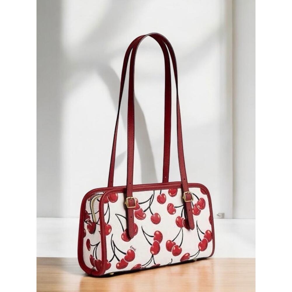 NWT Coach CZ494 Leather Cherry Swing Zip Shoulder Bag - Picture 2 of 10